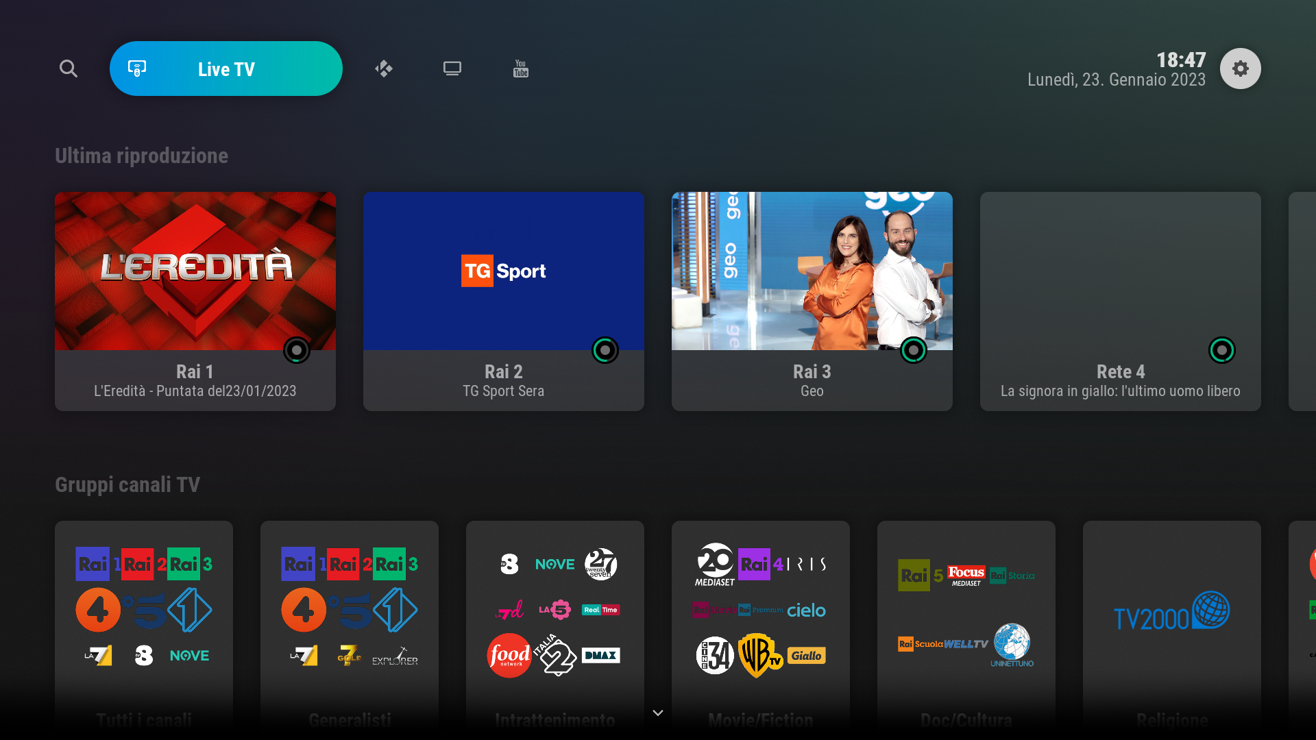 WLTV – IL MIGLIOR MODO DI VEDERE LA TV SU KODI 8 home skin artic horizon 2