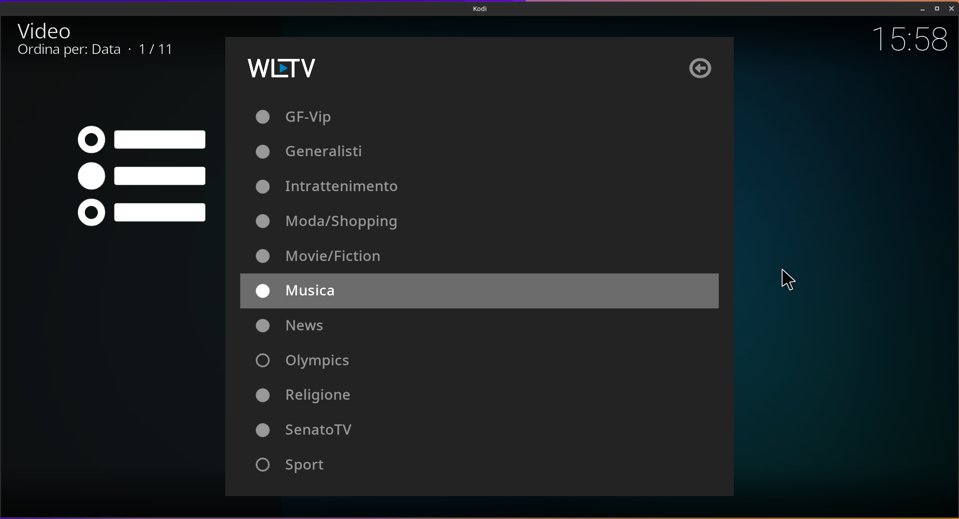 WLTV – IL MIGLIOR MODO DI VEDERE LA TV SU KODI